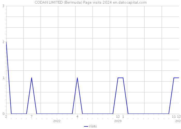 CODAN LIMITED (Bermuda) Page visits 2024 