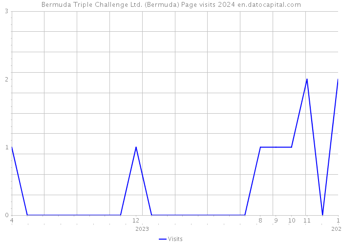 Bermuda Triple Challenge Ltd. (Bermuda) Page visits 2024 