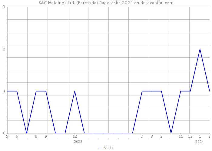 S&C Holdings Ltd. (Bermuda) Page visits 2024 