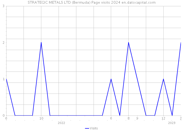 STRATEGIC METALS LTD (Bermuda) Page visits 2024 