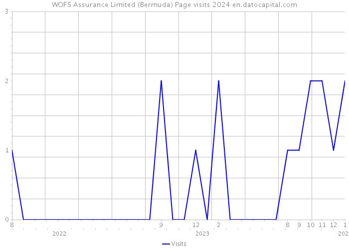 WOFS Assurance Limited (Bermuda) Page visits 2024 