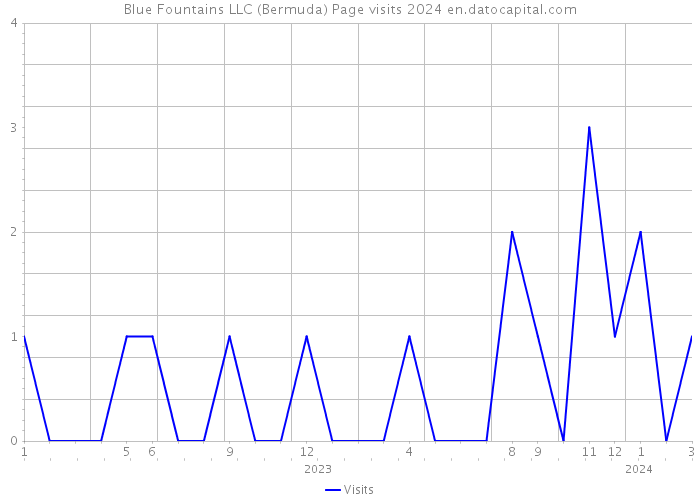 Blue Fountains LLC (Bermuda) Page visits 2024 