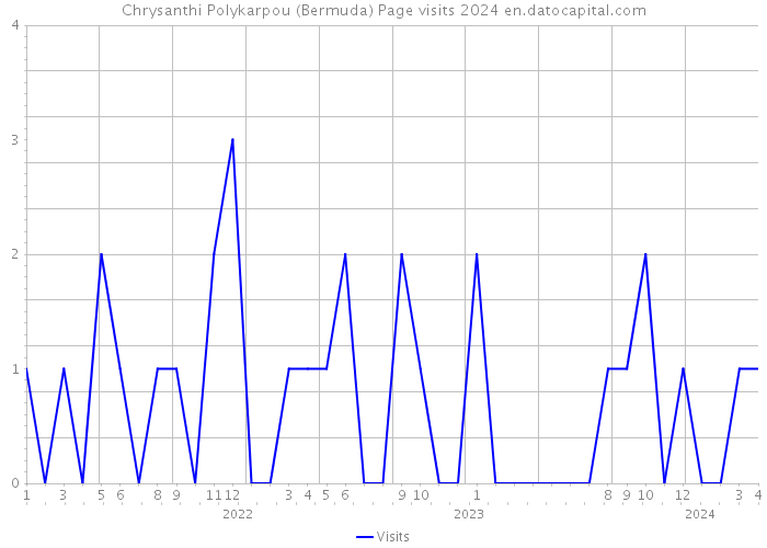 Chrysanthi Polykarpou (Bermuda) Page visits 2024 