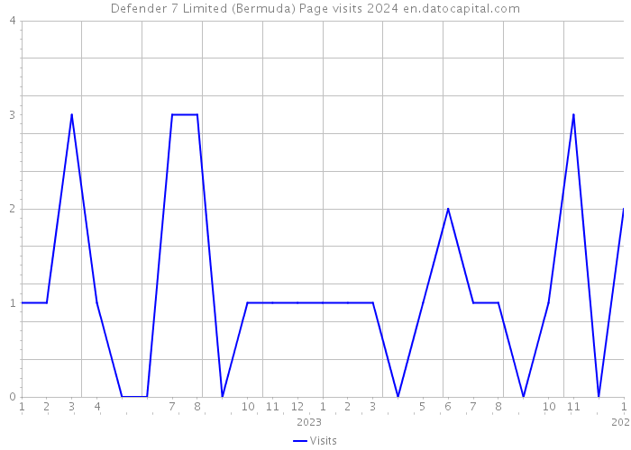 Defender 7 Limited (Bermuda) Page visits 2024 