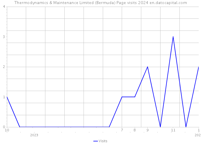 Thermodynamics & Maintenance Limited (Bermuda) Page visits 2024 