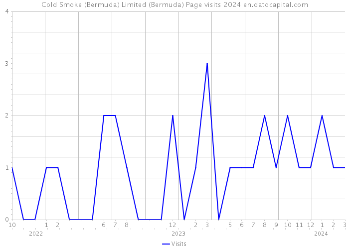 Cold Smoke (Bermuda) Limited (Bermuda) Page visits 2024 