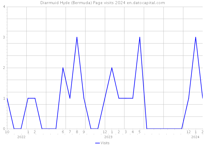 Diarmuid Hyde (Bermuda) Page visits 2024 