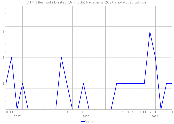 DTMG Bermuda Limited (Bermuda) Page visits 2024 