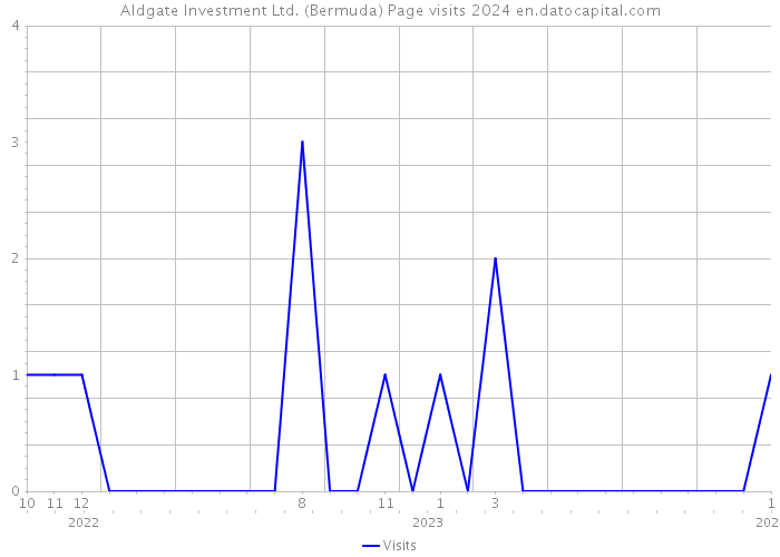 Aldgate Investment Ltd. (Bermuda) Page visits 2024 