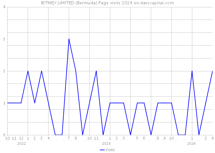BITMEX LIMITED (Bermuda) Page visits 2024 