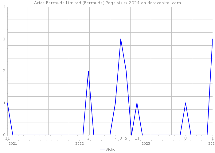 Aries Bermuda Limited (Bermuda) Page visits 2024 