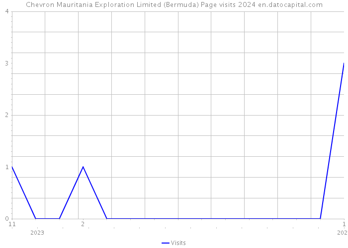 Chevron Mauritania Exploration Limited (Bermuda) Page visits 2024 