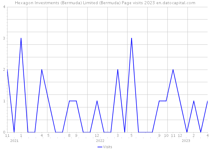 Hexagon Investments (Bermuda) Limited (Bermuda) Page visits 2023 