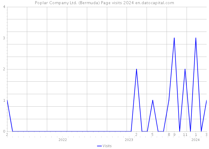 Poplar Company Ltd. (Bermuda) Page visits 2024 