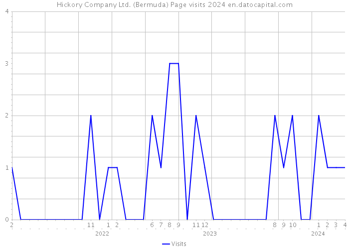 Hickory Company Ltd. (Bermuda) Page visits 2024 