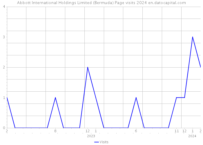 Abbott International Holdings Limited (Bermuda) Page visits 2024 