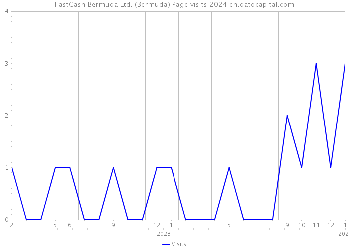 FastCash Bermuda Ltd. (Bermuda) Page visits 2024 