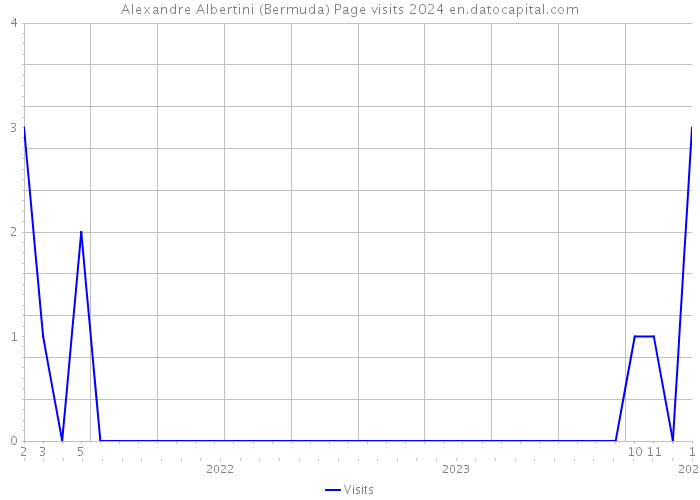 Alexandre Albertini (Bermuda) Page visits 2024 