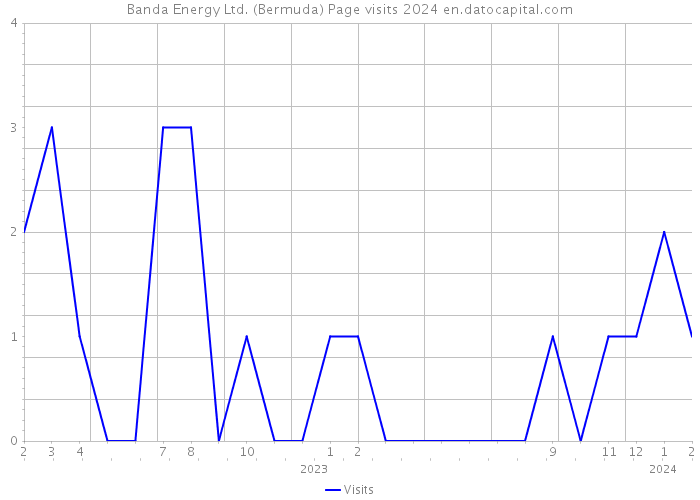 Banda Energy Ltd. (Bermuda) Page visits 2024 