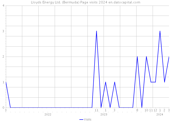 Lloyds Energy Ltd. (Bermuda) Page visits 2024 