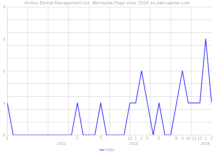 Arches Dental Management Ltd. (Bermuda) Page visits 2024 