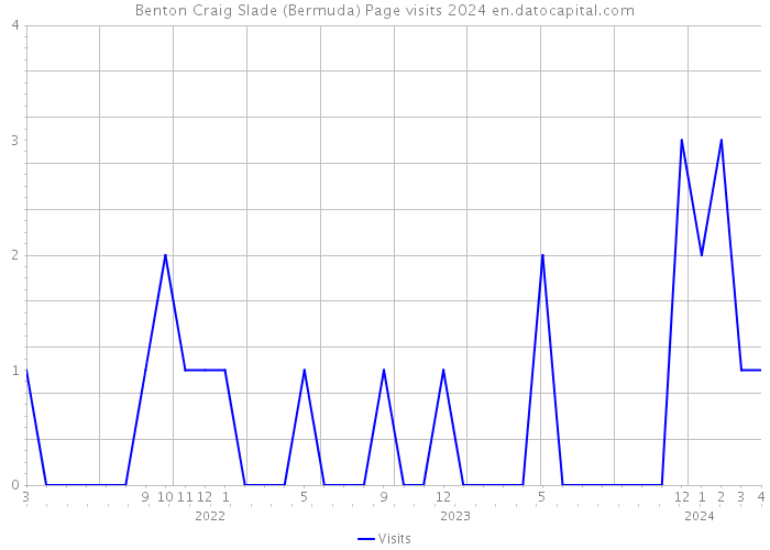 Benton Craig Slade (Bermuda) Page visits 2024 