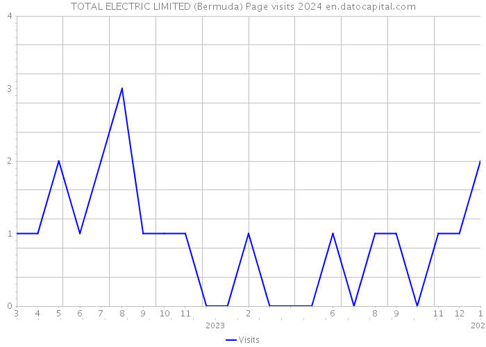 TOTAL ELECTRIC LIMITED (Bermuda) Page visits 2024 