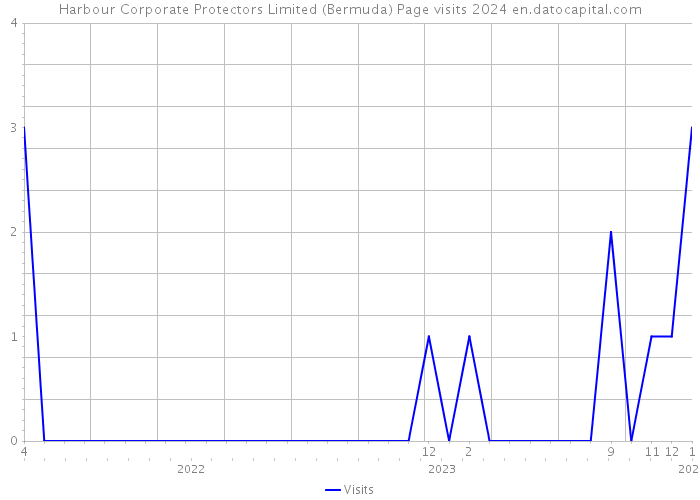 Harbour Corporate Protectors Limited (Bermuda) Page visits 2024 
