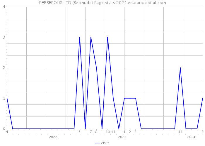 PERSEPOLIS LTD (Bermuda) Page visits 2024 