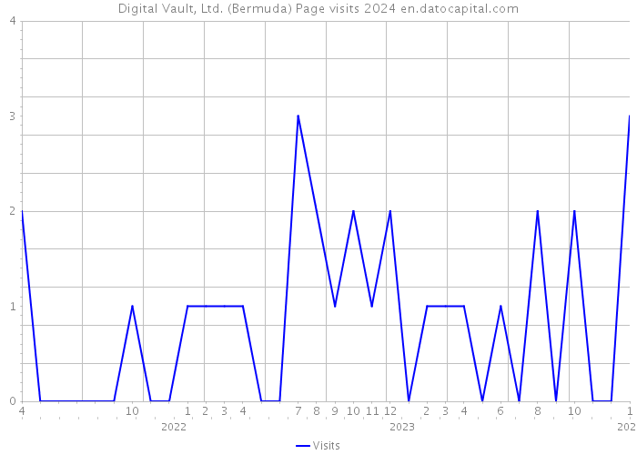 Digital Vault, Ltd. (Bermuda) Page visits 2024 