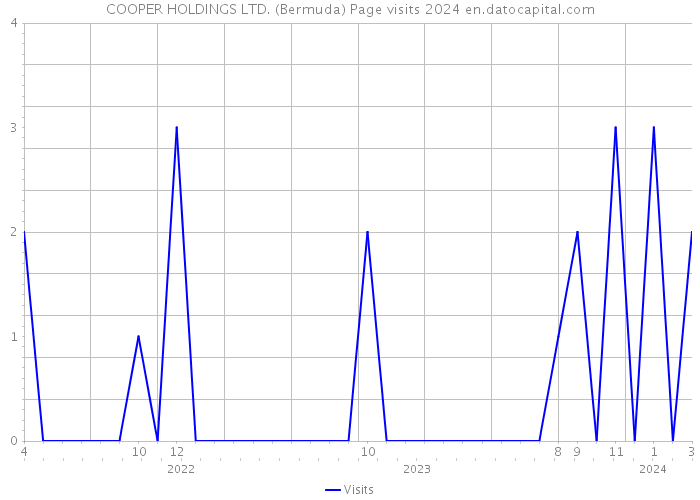 COOPER HOLDINGS LTD. (Bermuda) Page visits 2024 