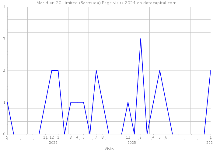 Meridian 20 Limited (Bermuda) Page visits 2024 