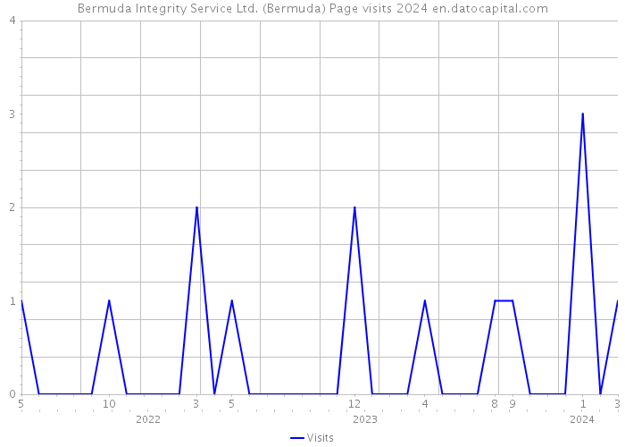 Bermuda Integrity Service Ltd. (Bermuda) Page visits 2024 