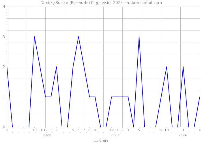 Dimitry Buriko (Bermuda) Page visits 2024 