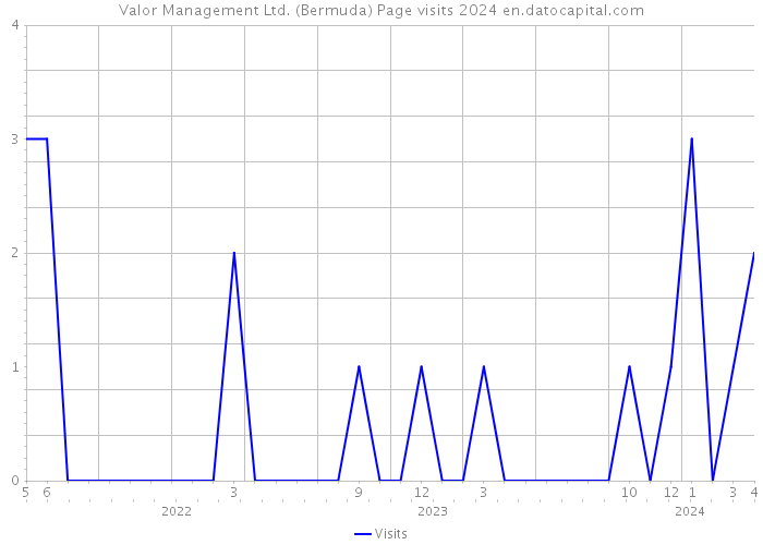 Valor Management Ltd. (Bermuda) Page visits 2024 