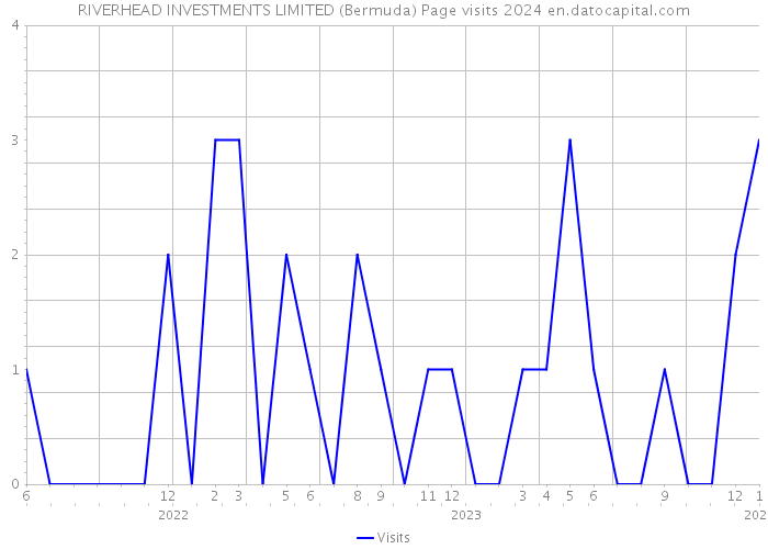 RIVERHEAD INVESTMENTS LIMITED (Bermuda) Page visits 2024 