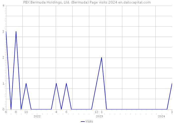 PBX Bermuda Holdings, Ltd. (Bermuda) Page visits 2024 