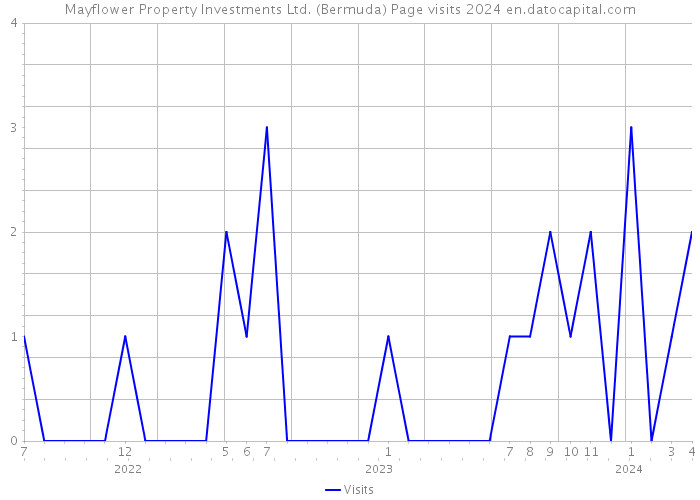 Mayflower Property Investments Ltd. (Bermuda) Page visits 2024 