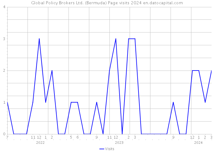 Global Policy Brokers Ltd. (Bermuda) Page visits 2024 