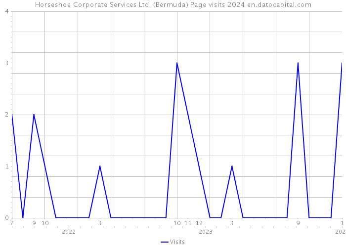Horseshoe Corporate Services Ltd. (Bermuda) Page visits 2024 