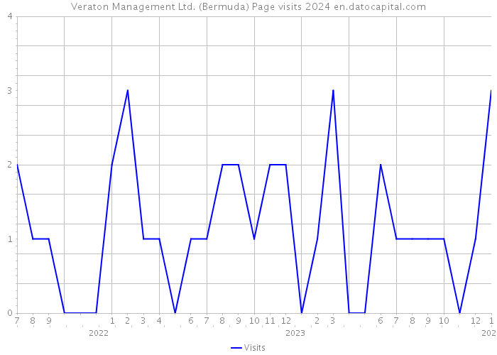 Veraton Management Ltd. (Bermuda) Page visits 2024 
