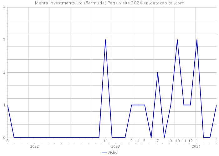Mehta Investments Ltd (Bermuda) Page visits 2024 