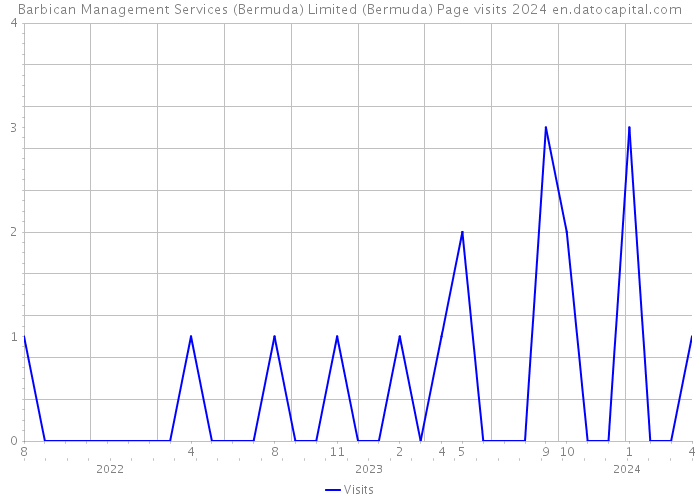 Barbican Management Services (Bermuda) Limited (Bermuda) Page visits 2024 
