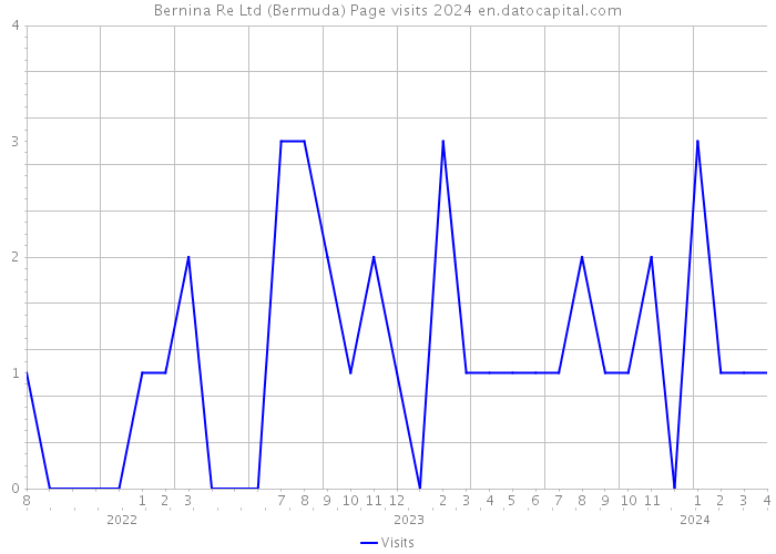 Bernina Re Ltd (Bermuda) Page visits 2024 