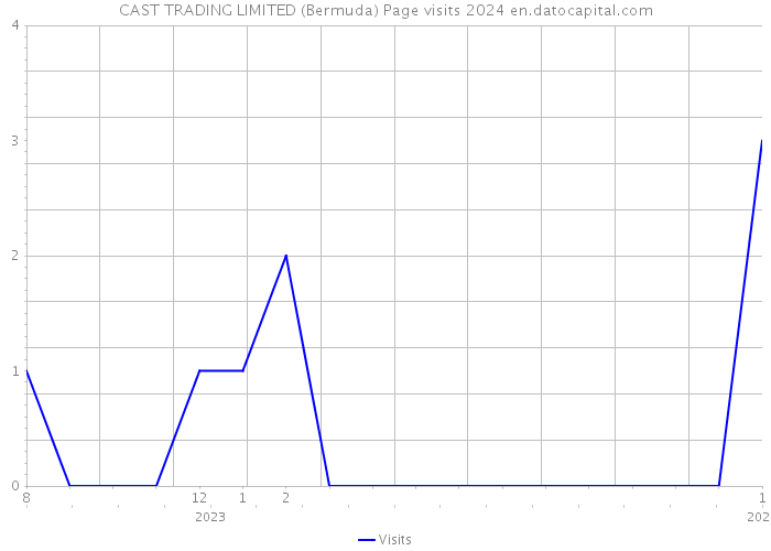 CAST TRADING LIMITED (Bermuda) Page visits 2024 