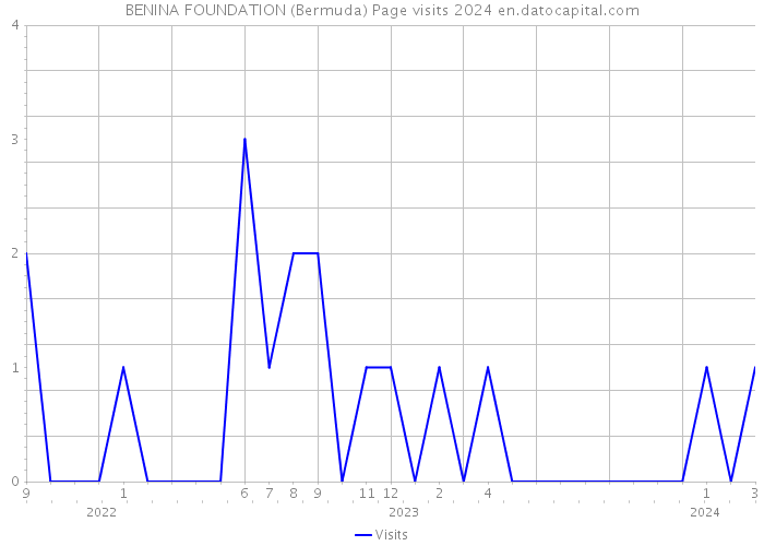BENINA FOUNDATION (Bermuda) Page visits 2024 