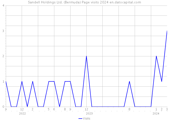 Sandell Holdings Ltd. (Bermuda) Page visits 2024 