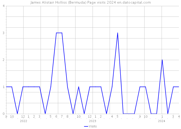 James Alistair Holliss (Bermuda) Page visits 2024 