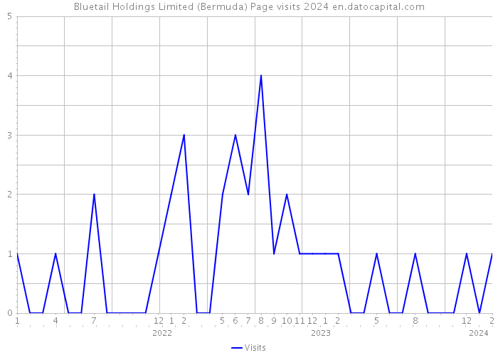 Bluetail Holdings Limited (Bermuda) Page visits 2024 