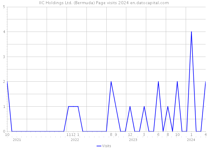 IIC Holdings Ltd. (Bermuda) Page visits 2024 